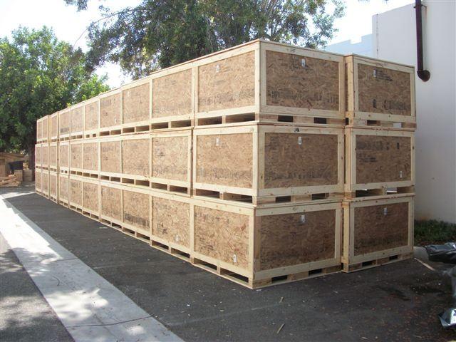 Custom wood shipping crate