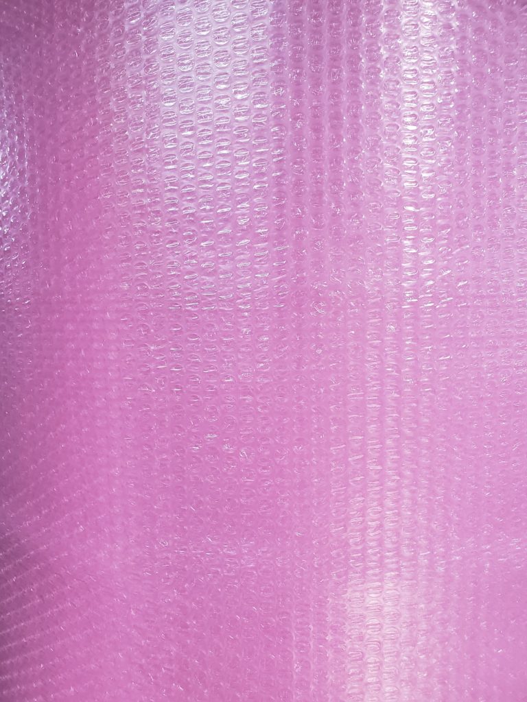 Pink Anti-Static Bubble Rolls
